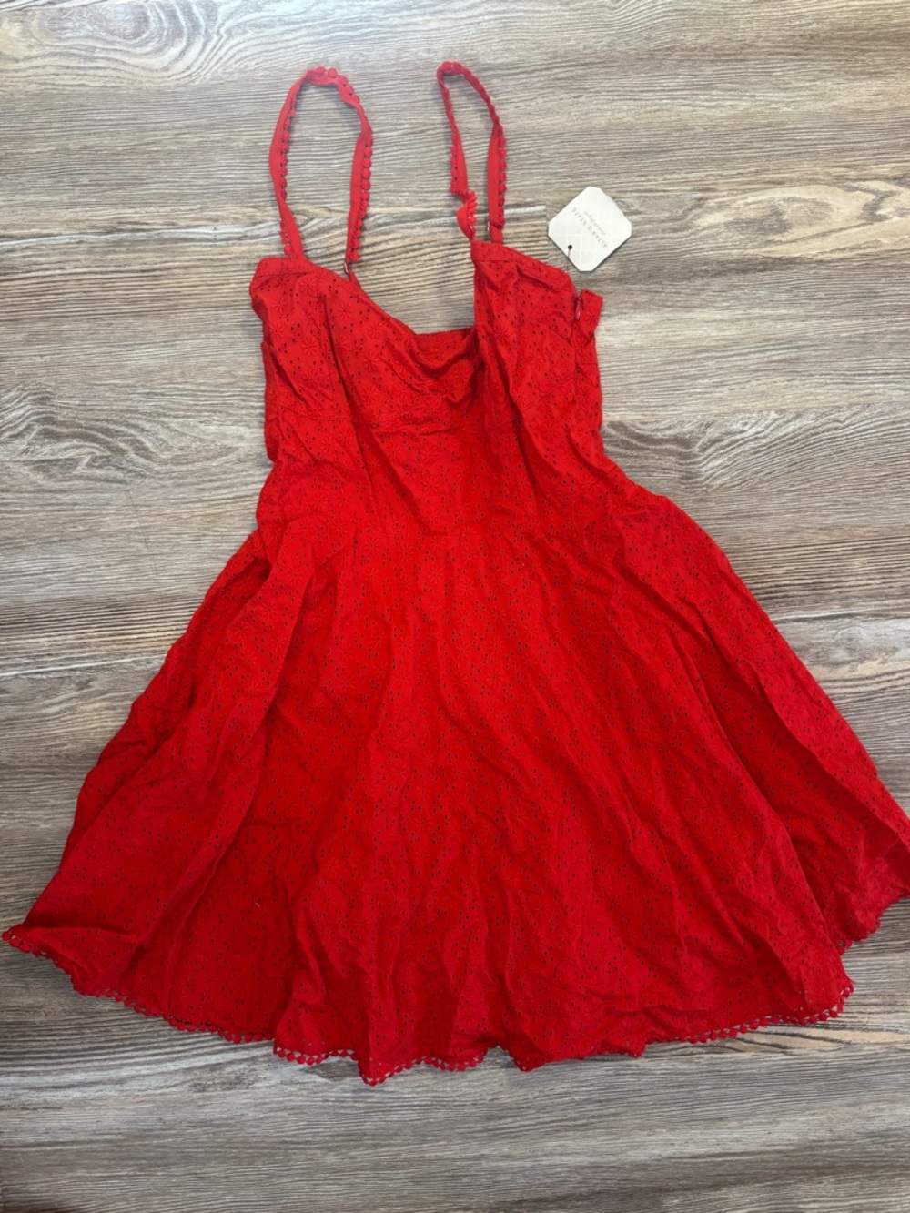 NWT Altard State Red Eyelet Dress - M